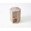 Table d'appoint en marbre naturel, table de bout hexagonale avec finition polie, socle en pierre géométrique moderne et table de chevet pour le salon-724256989-724256994-724257003