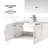 Bath Vanity With Faucet Set And LED Mirror