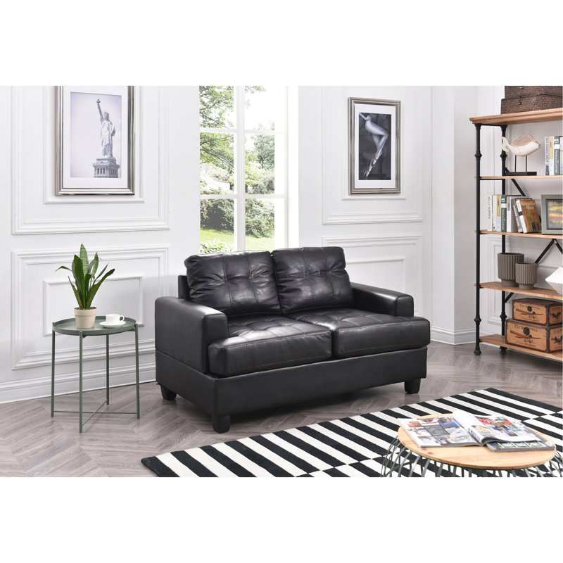 Stylish Transitional Loveseat For Two