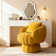 Upholstered Swivel Accent Chair Barrel Chair With Pillow (Set of 2)