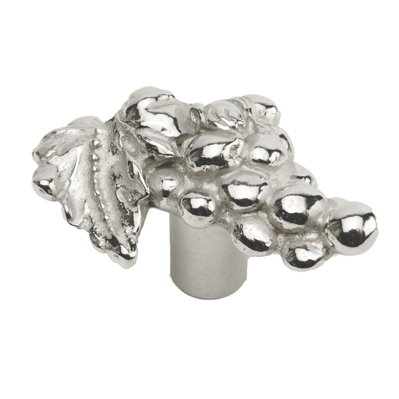 Bacchus grand bouton gauche en platine, Chrome chrome
