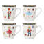 Lenox Nutcracker Ballet Mugs, Set of 4