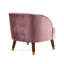 Fauteuil d'appoint rembourré avec pieds en bois-204180402