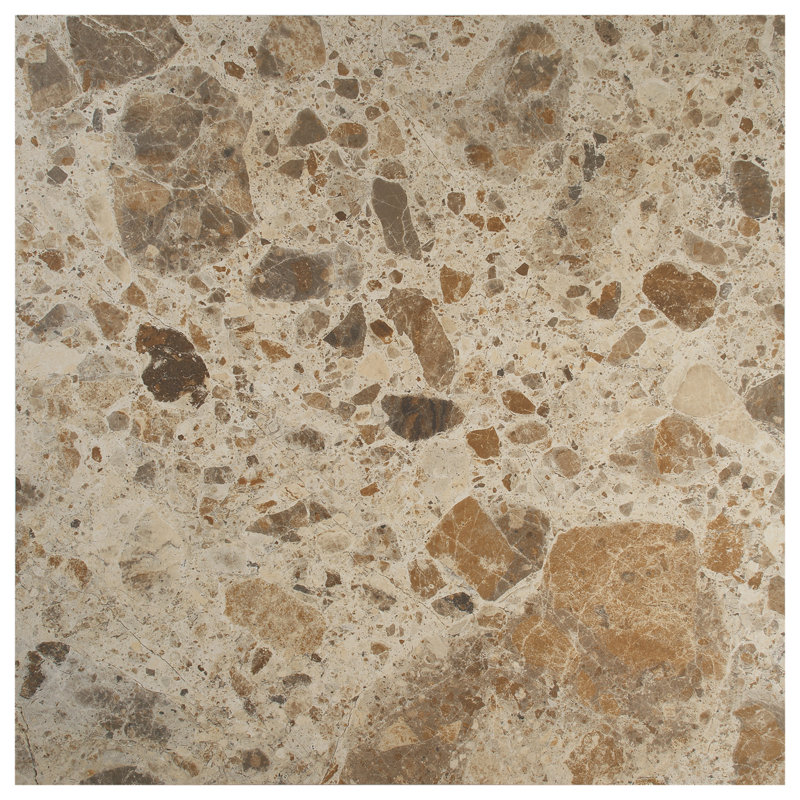 Rizo 24x24 Matte Terrazzo Look Porcelain Tile, Desert