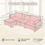 Oversized Modular Sectional Sofa with Movable Ottoman-1617666169
