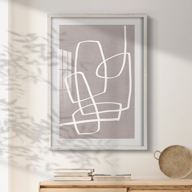 Linen Roundabout II -Framed Print, 28.5'' H x 20.5'' W