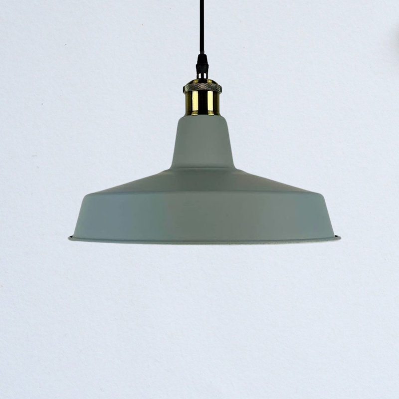 1 - Light Silver Dome Pendant