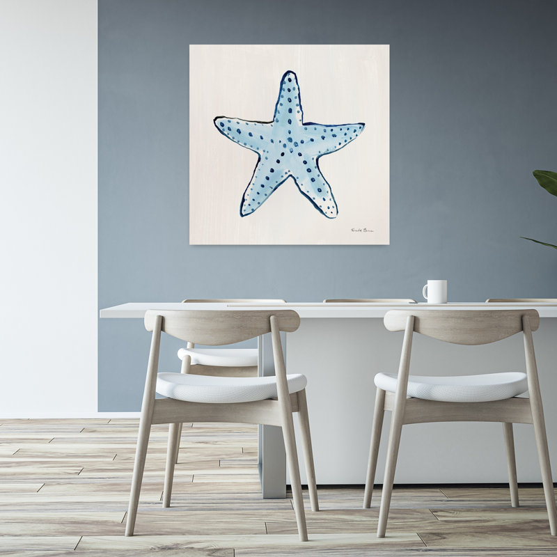 Art contemporain Étoile de mer, art côtier, H 32 po x l 32 po