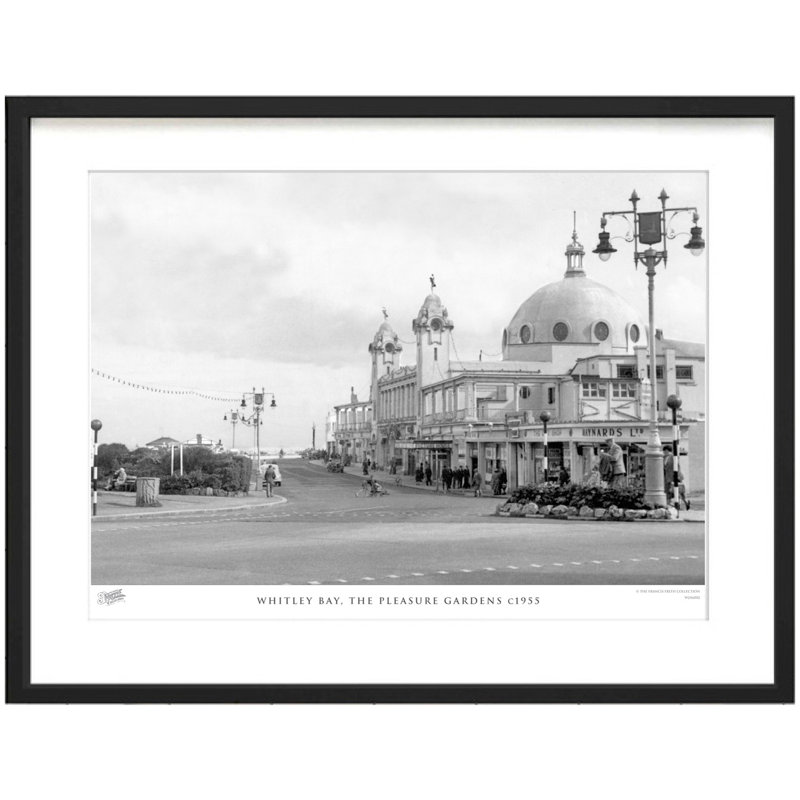 Whitley Bay, The Pleasure Gardens C1955 by Francis Frith - Single Picture Frame Print, 60cm H x 80cm W x 2.3cm D
