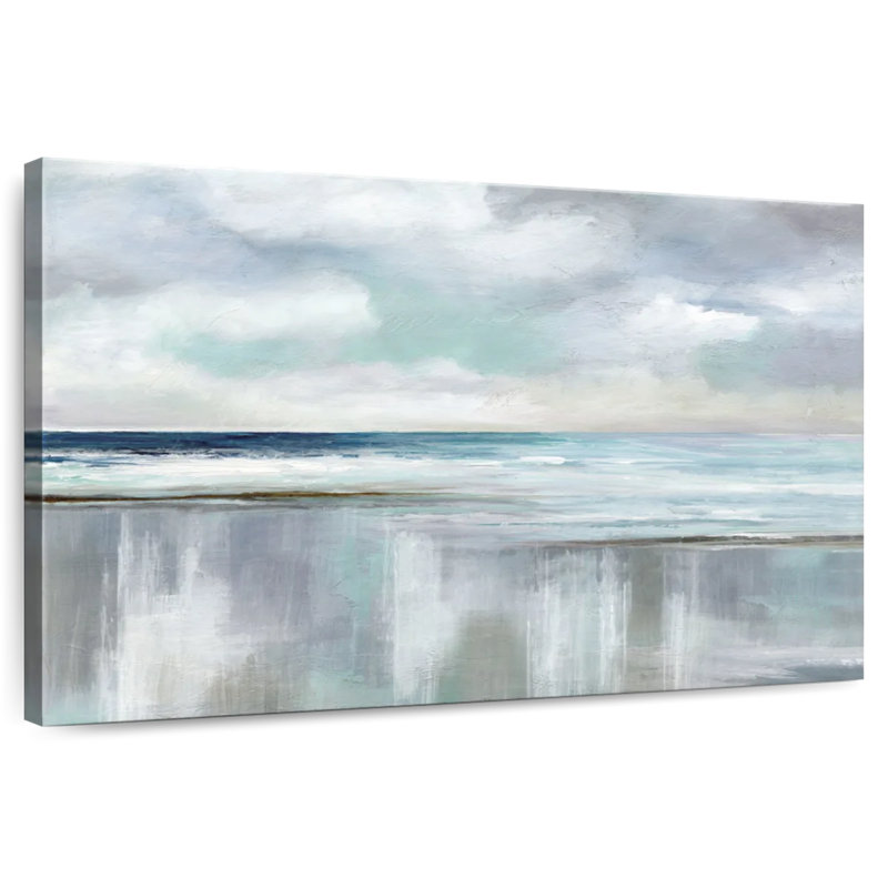 Cyan Sunrise, 26" H x 39" W