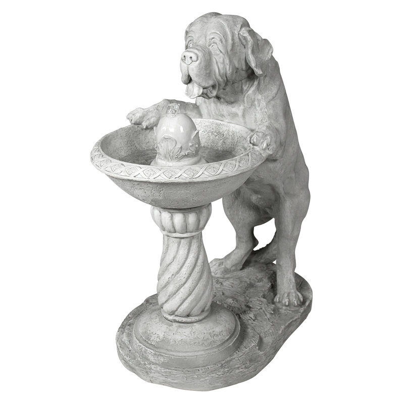 Quenching a Big Thirst Dog Sculptural Fountain