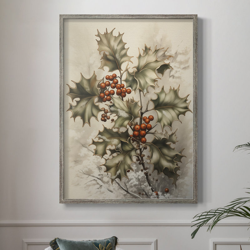 «Christmas Holiday Art DCCXIV», reproduction d'art encadrée - bois massif, H 30 po x l 24 po