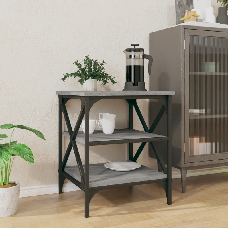 Cornelie Block End Table, Grey