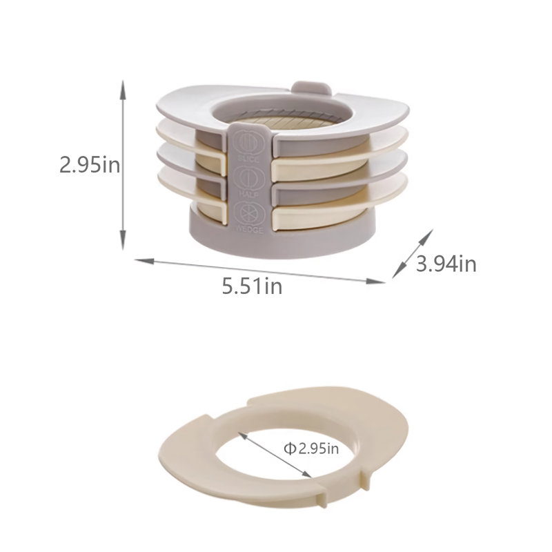 3 Pcs Multi-Function Egg Slicer For Home Use
