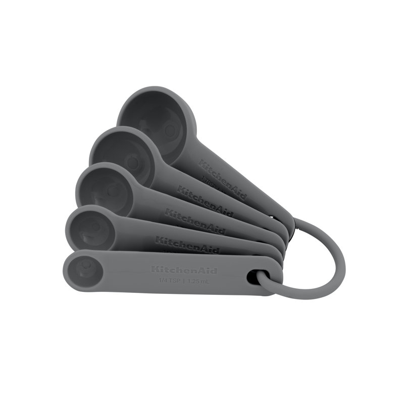 KitchenAid 5pc Measuring Spoon Set - Charcoal Grey
