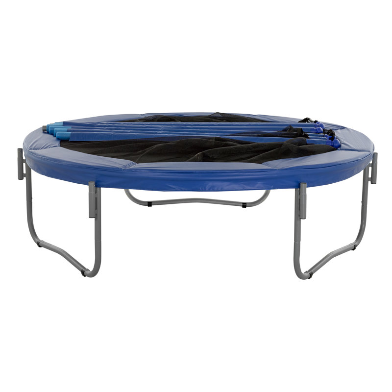 UpperBounce 7.5' Large Trampoline and Enclosure Set Garden Outdoor Trampoline with Safety Net, Mat, Pad