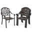 Amiko Stackable Outdoor Patio Dining Armchair