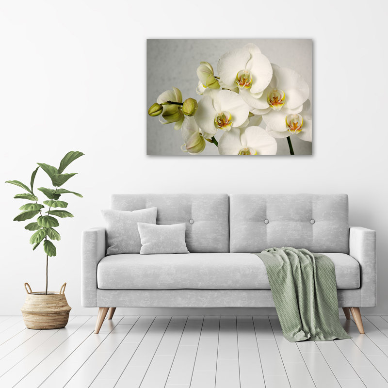 White Orchid - Wrapped Canvas Print