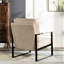 Chaise d'appoint Mid-Century moderne avec structure carrée en métal-851044756