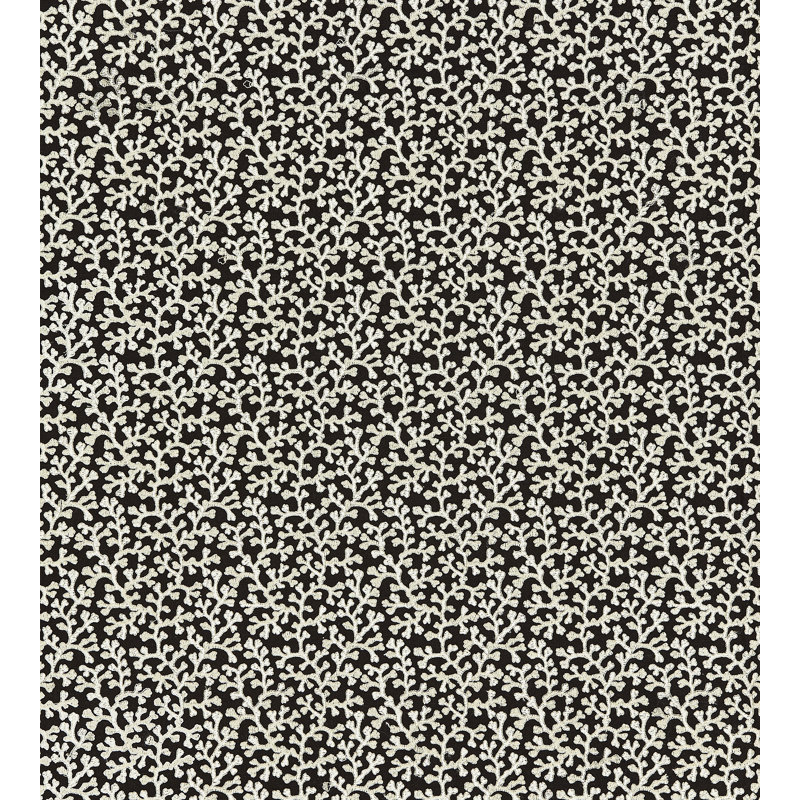 Dorset Coast Hele Bay Linen Fabric, Black