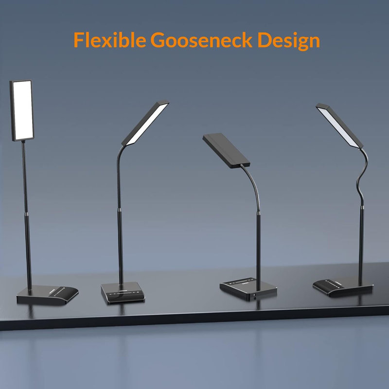 LEPOWER LED Desk Lamp, 800LM LED Touch Desk Lamp For Home Office, 12W 50 Lighting Modes Eye-Caring Reading Lamp Gooseneck Lamp