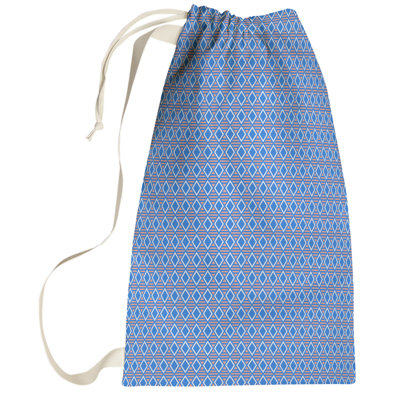 Sac à linge à motif géométrique