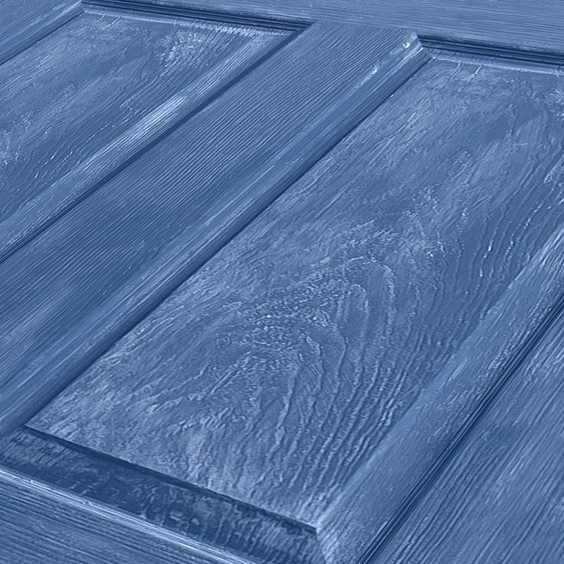 Porte standard lambrissée en bois manufacturé, Bleu rétro, 30 po x 80 po