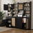71" Farmhouse Pantry Cabinet – Rattan Doors, Microwave Stand, Adjustable Shelves, Buffet for Kitchen-646305866