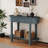 Elegant Retro Console Table With Curved Design And Smooth Glaze-123005111
