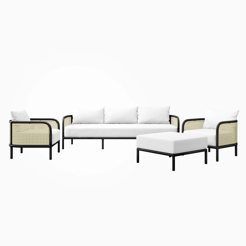 Ensemble de mobilier d'extérieur 4 pièces Modway Hanalei