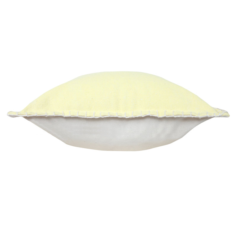Housse de coussin Madison, Polyester, 20 po x 20 po, Jaune clair