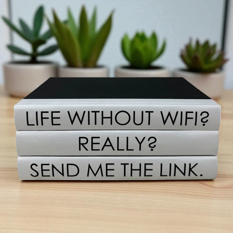 Quote Entertainment Decorative Book