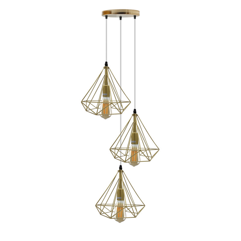 Mileti? 3 - Light Gold Cluster Pendant