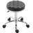 Gardea Swivel Upholstered Adjustable Height Counter Stool with Metal Frame