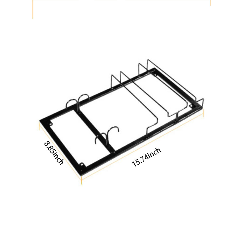 Support à verres à vin Home, H 2,16 po x l 15,74 po x P 8,85 po