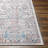 Arrae Blue Machine Washable Area Rug-1846554214