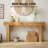 63" Solid Wood Console Table