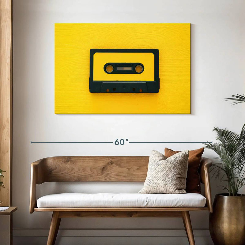 Cassette jaune Abarca, H 30 po x l 45 po