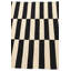 Tapis noir et blanc Ousley