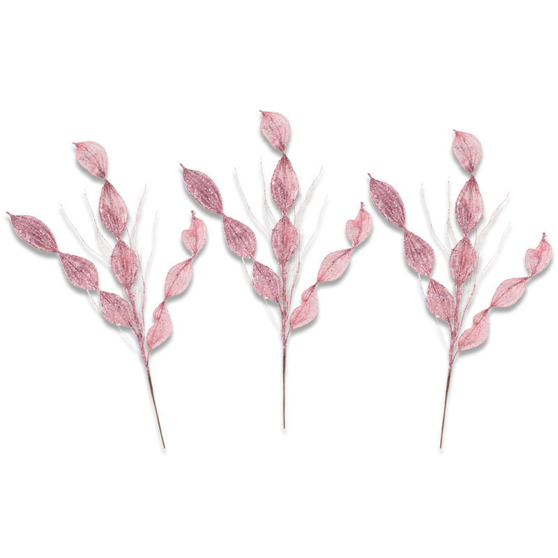 Choix de feuilles scintillantes 32 po, Rose clair