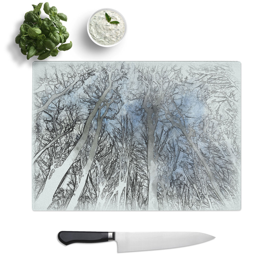 Beautiful Forest Sketch Chopping Board