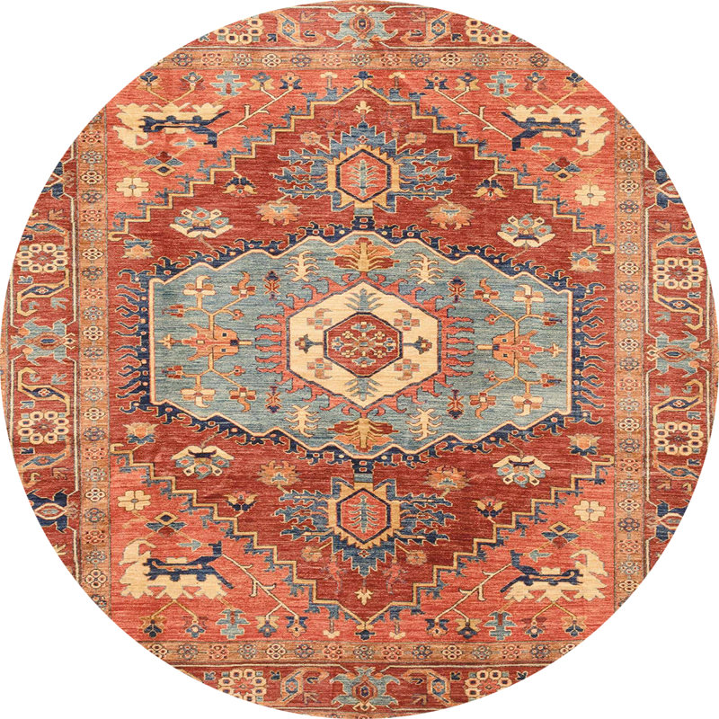 Abstract Indoor Rug, Round 3'