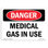 Medical Gas In Use Aluminum Sign 12 x 18