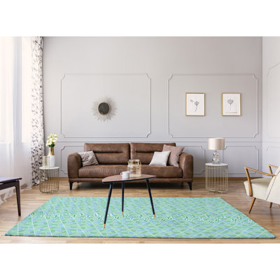 Chenille Geometric Indoor Rug