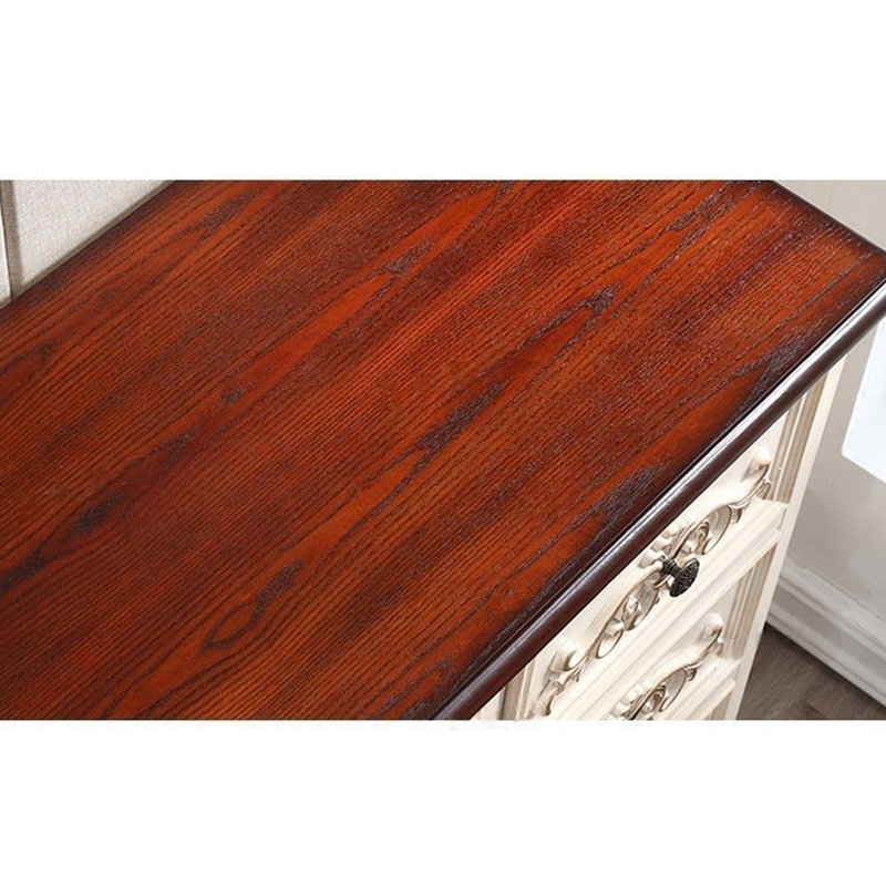 Abreana, Walnut/Vintage White