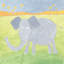 «Paredes Quinn's Elephant», reproduction sur toile tendue-1385907939