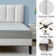 Auxter Twin Bed Frame with Adjustable Headboard, Velvet Upholstered Twin Size Platform Bedframe with Vertical Channel Tufted Headboard, Wooden Slats Support, Fully Upholstered Mattress Foundation, No Box Spring Needed-102383221-127380811
