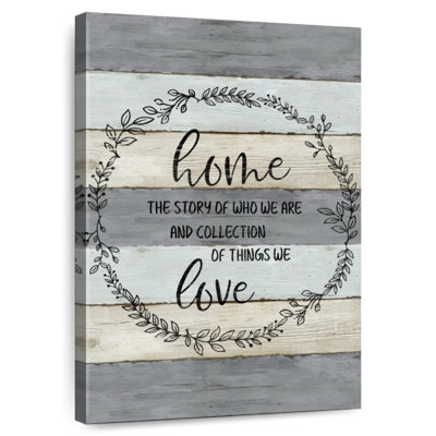 Plaque murale Kema Home Love Wreath