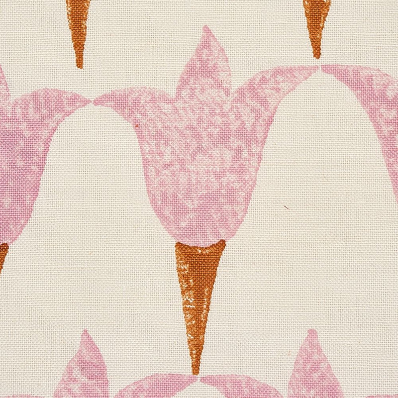 Tissu bloc Schumacher x Molly Mahon, Rose / cuivre