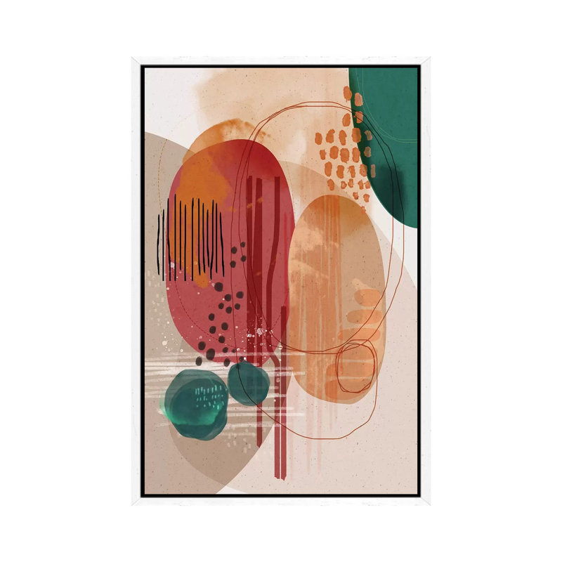 Fire - Print on Canvas, White Floater Framed, 66.04cm H x 45.72cm W x 3.81cm D